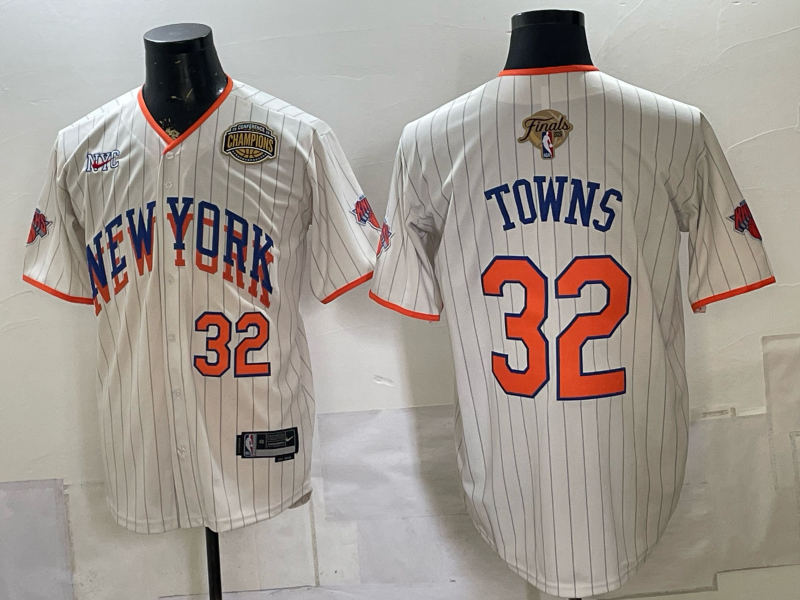 Men New York Knicks #32 Towns white 2026 Nike NBA jersey 0727004->new york knicks->NBA Jersey